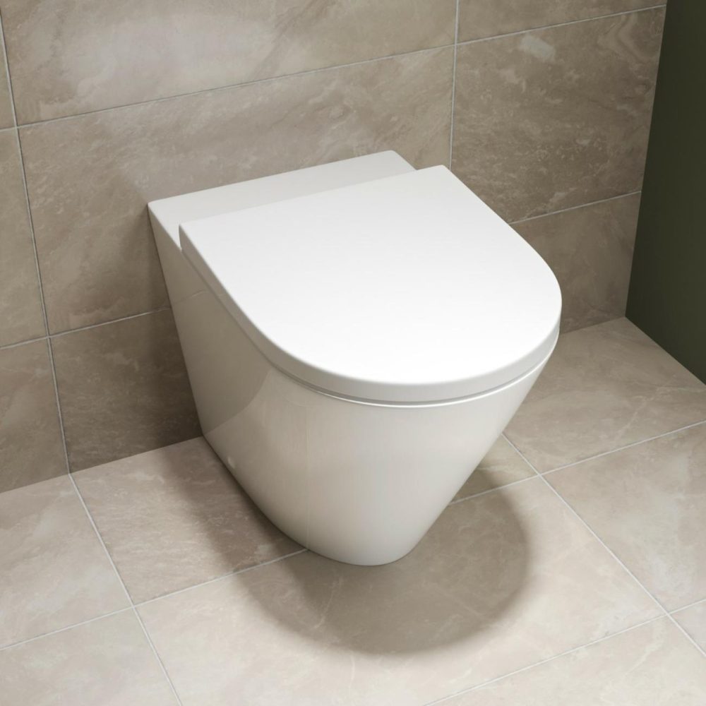 Back To Wall Rimless Toilet With Soft Close Seat – Newport Bathroom