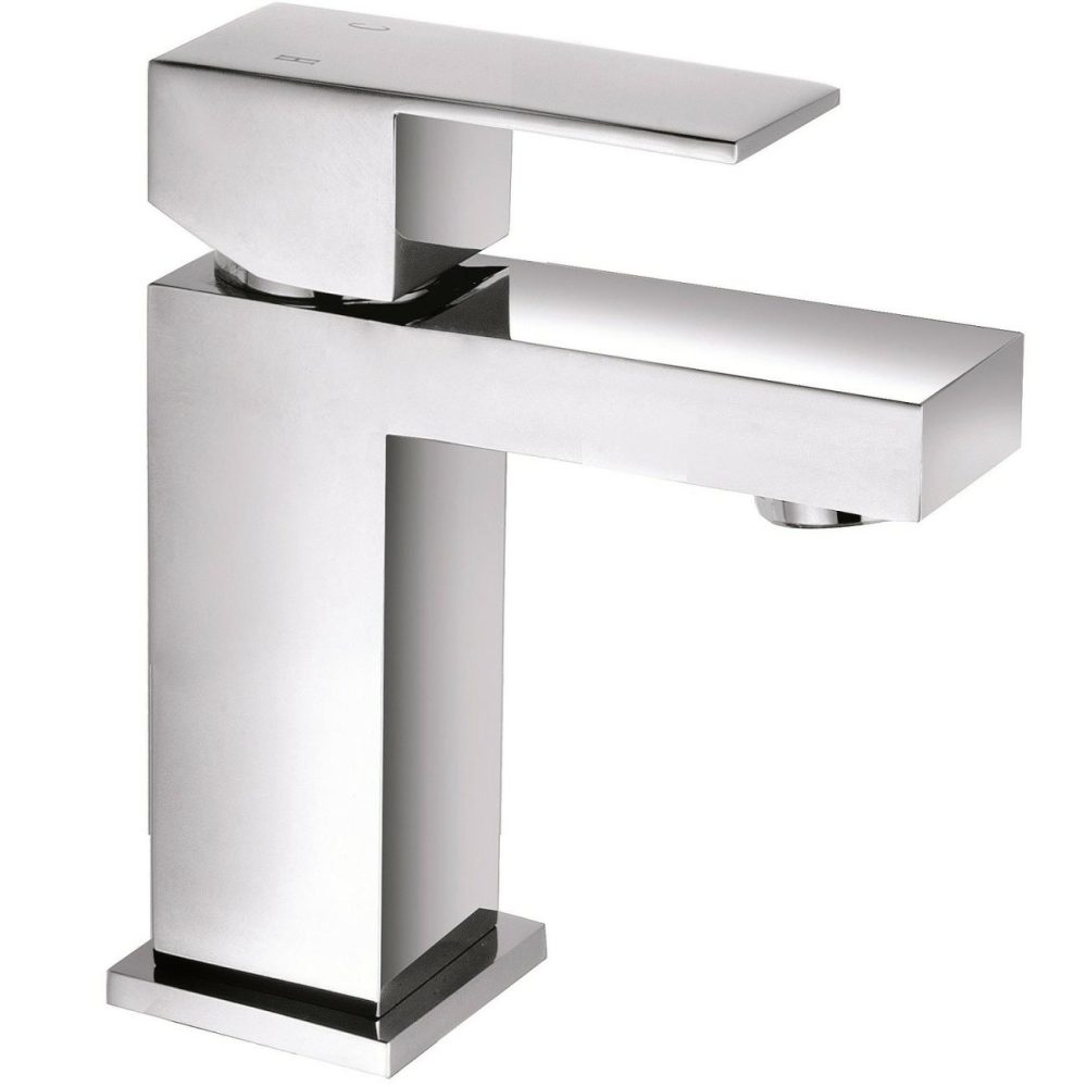 Chrome Cloakroom Mono Basin Mixer Tap – Cube Basin Taps