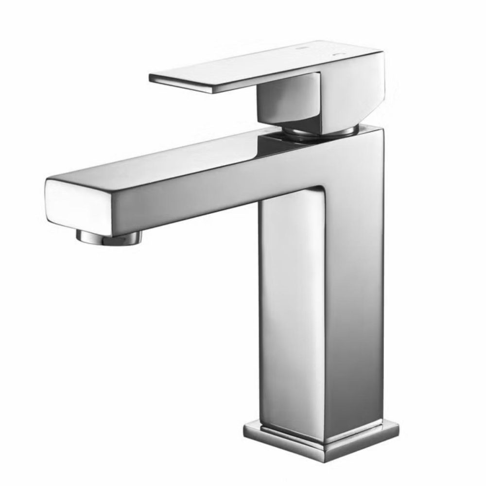 Chrome Mono Basin Mixer Tap – Cube Basin Taps