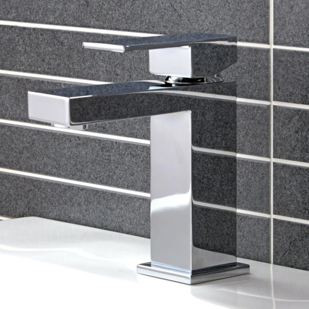 Chrome Mono Basin Mixer Tap – Cube Basin Taps