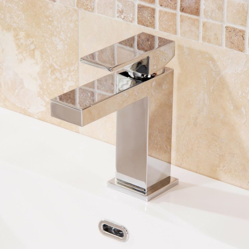 Chrome Mono Basin Mixer Tap – Cube Basin Taps