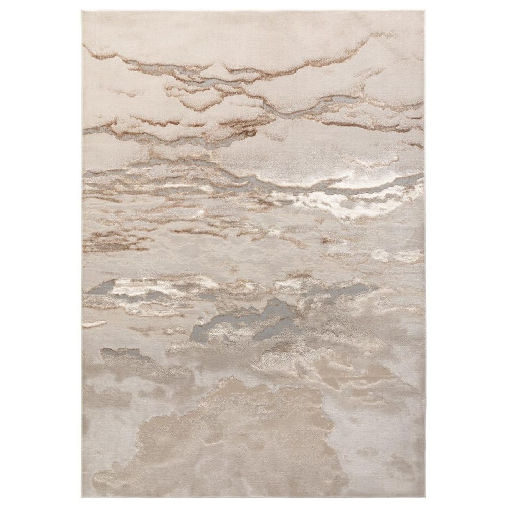 Large Beige Marble Rug -200X290Cm – Aurora Dining