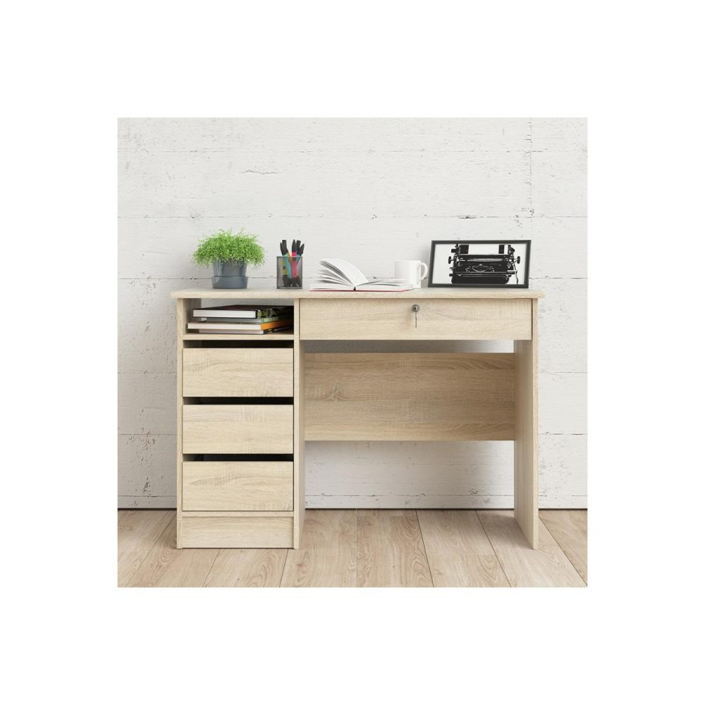 Oak Desk With Drawers – Function Plus Office