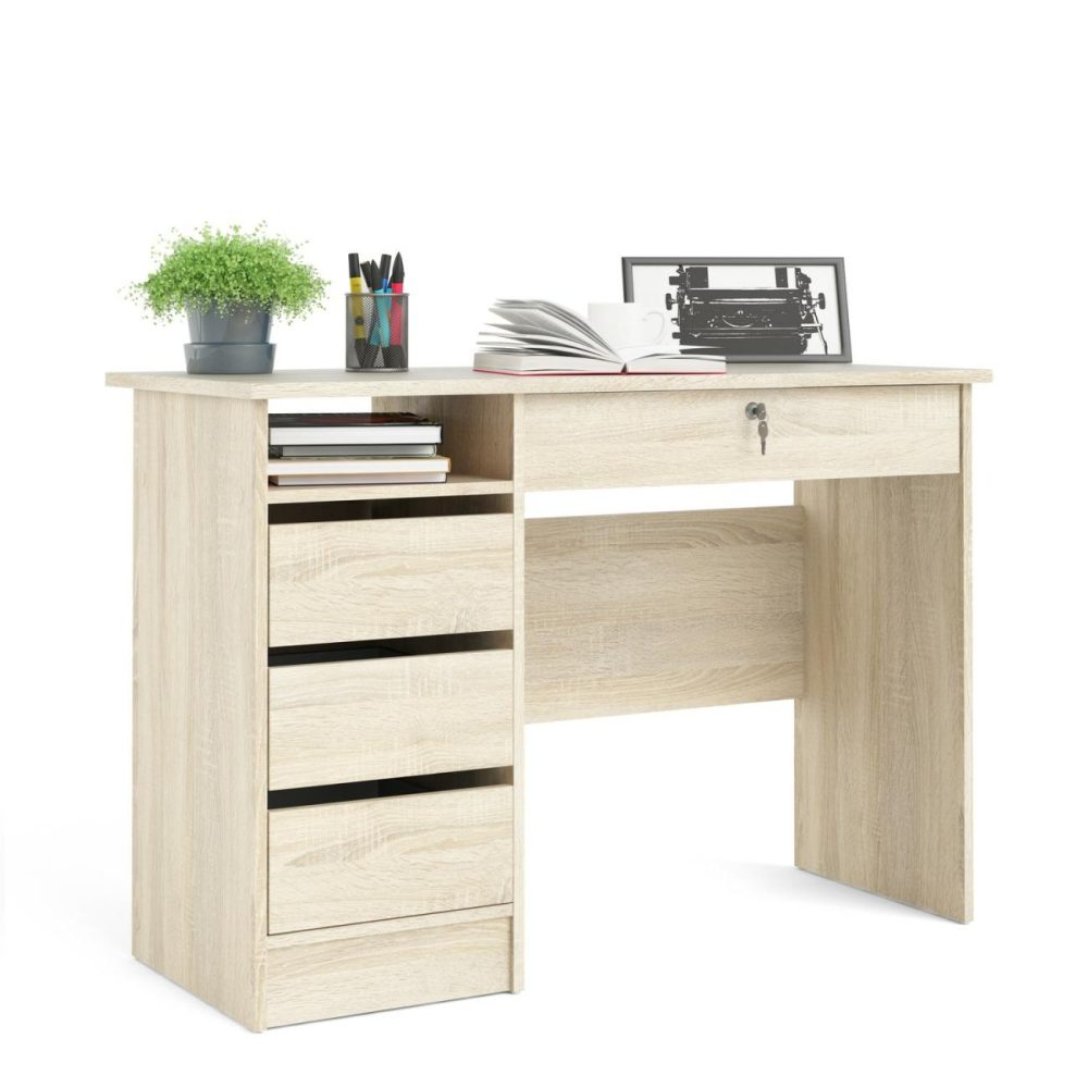 Oak Desk With Drawers – Function Plus Office