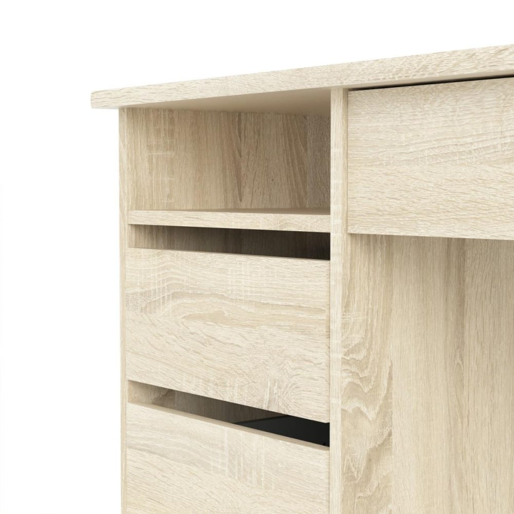 Oak Desk With Drawers – Function Plus Office